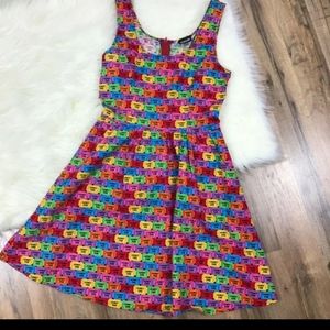 Rare Retrolicious ticket to ride dress